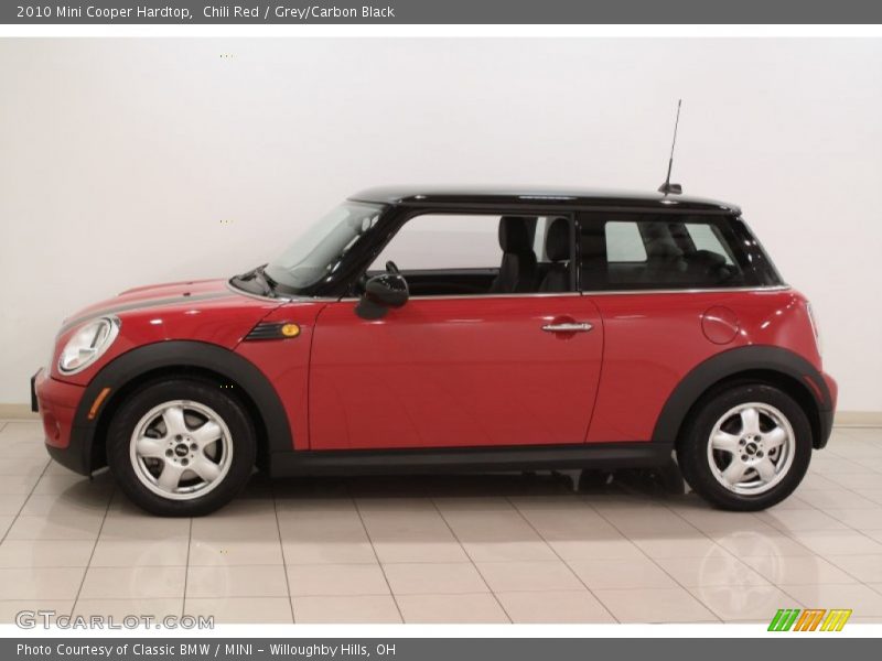 Chili Red / Grey/Carbon Black 2010 Mini Cooper Hardtop