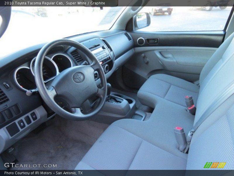 Super White / Graphite 2010 Toyota Tacoma Regular Cab