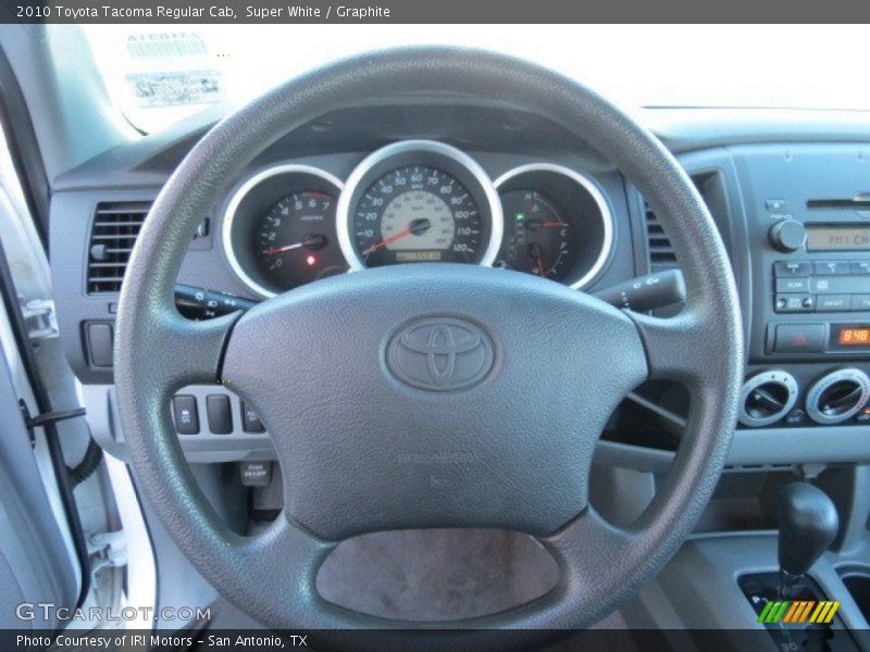 Super White / Graphite 2010 Toyota Tacoma Regular Cab