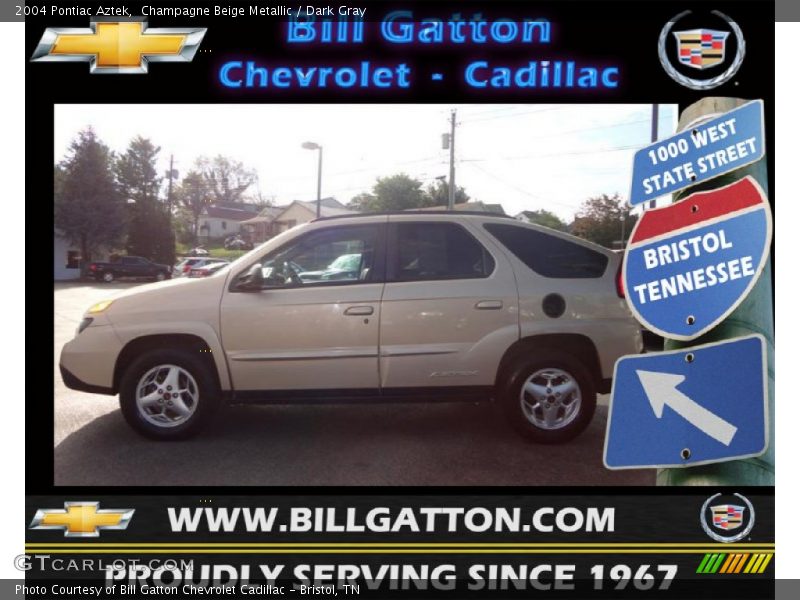 Champagne Beige Metallic / Dark Gray 2004 Pontiac Aztek