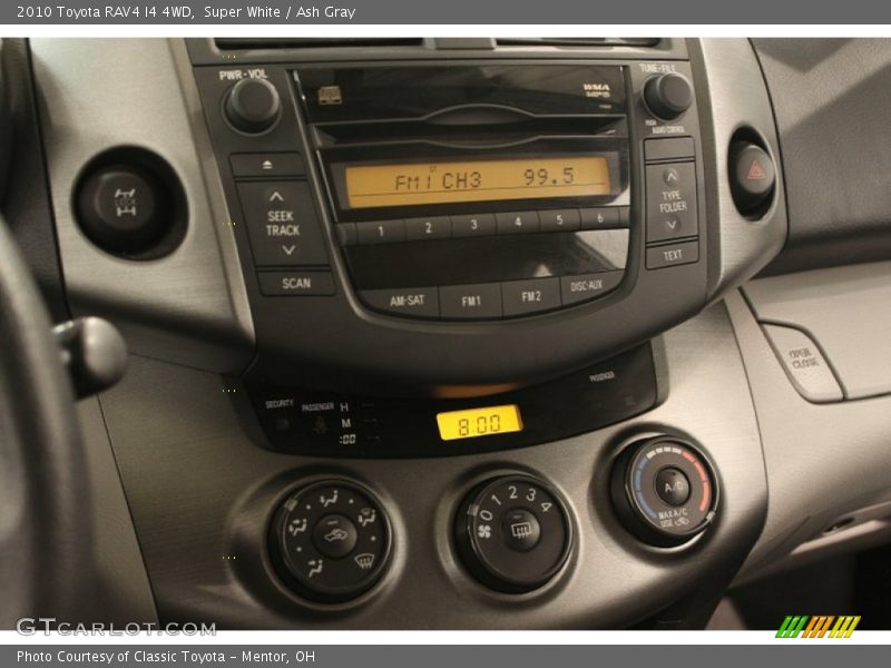 Super White / Ash Gray 2010 Toyota RAV4 I4 4WD