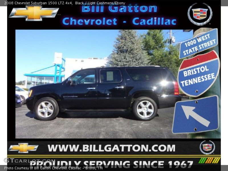 Black / Light Cashmere/Ebony 2008 Chevrolet Suburban 1500 LTZ 4x4