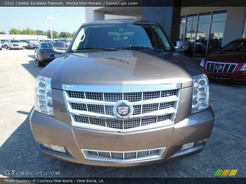 Mocha Steel Metallic / Cocoa/Light Linen 2012 Cadillac Escalade Platinum