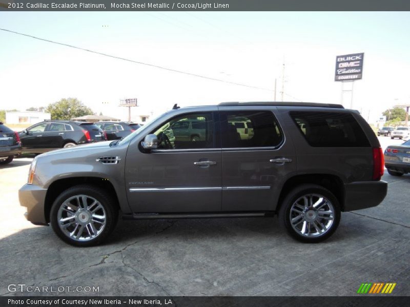 Mocha Steel Metallic / Cocoa/Light Linen 2012 Cadillac Escalade Platinum