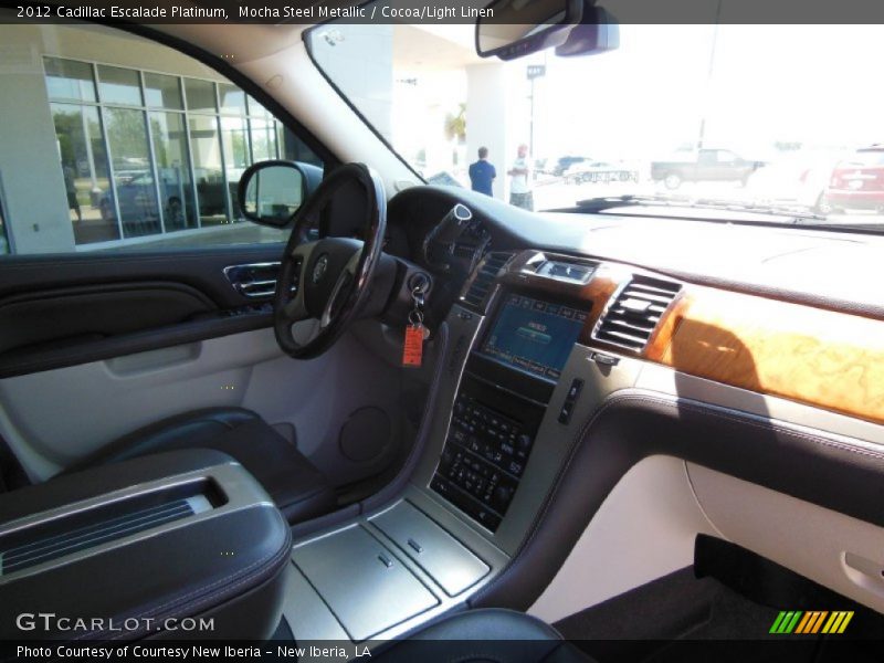 Mocha Steel Metallic / Cocoa/Light Linen 2012 Cadillac Escalade Platinum