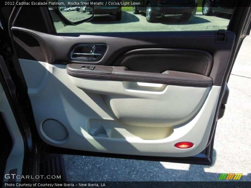 Mocha Steel Metallic / Cocoa/Light Linen 2012 Cadillac Escalade Platinum