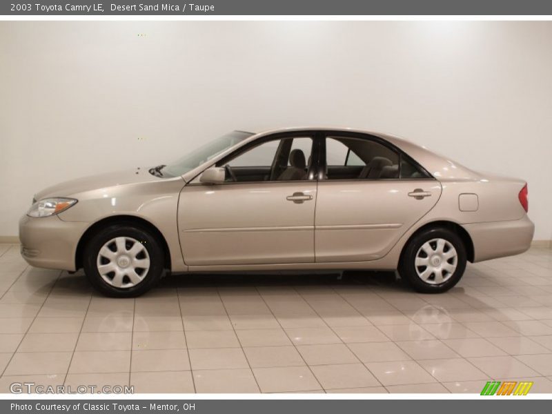 Desert Sand Mica / Taupe 2003 Toyota Camry LE
