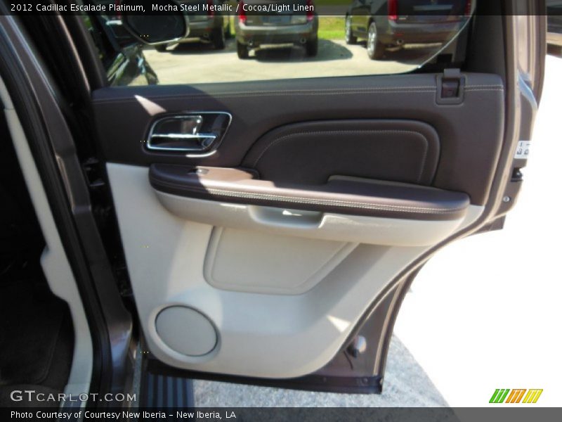 Mocha Steel Metallic / Cocoa/Light Linen 2012 Cadillac Escalade Platinum