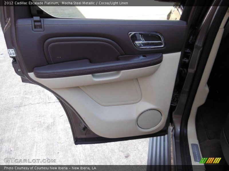 Mocha Steel Metallic / Cocoa/Light Linen 2012 Cadillac Escalade Platinum