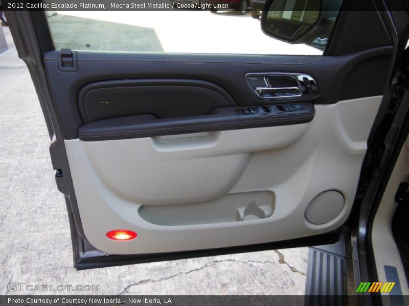 Mocha Steel Metallic / Cocoa/Light Linen 2012 Cadillac Escalade Platinum
