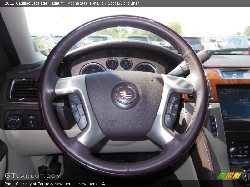 Mocha Steel Metallic / Cocoa/Light Linen 2012 Cadillac Escalade Platinum
