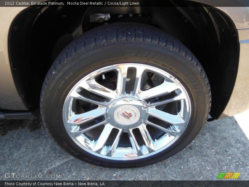 Mocha Steel Metallic / Cocoa/Light Linen 2012 Cadillac Escalade Platinum