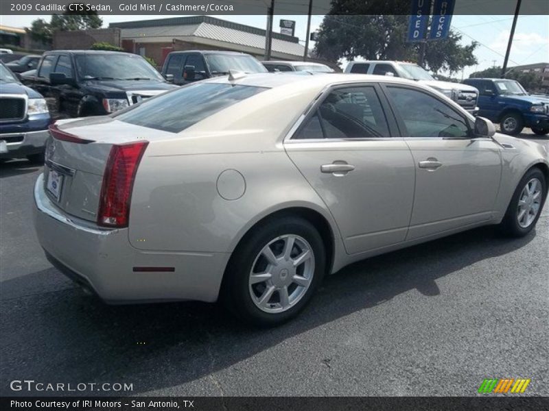 Gold Mist / Cashmere/Cocoa 2009 Cadillac CTS Sedan