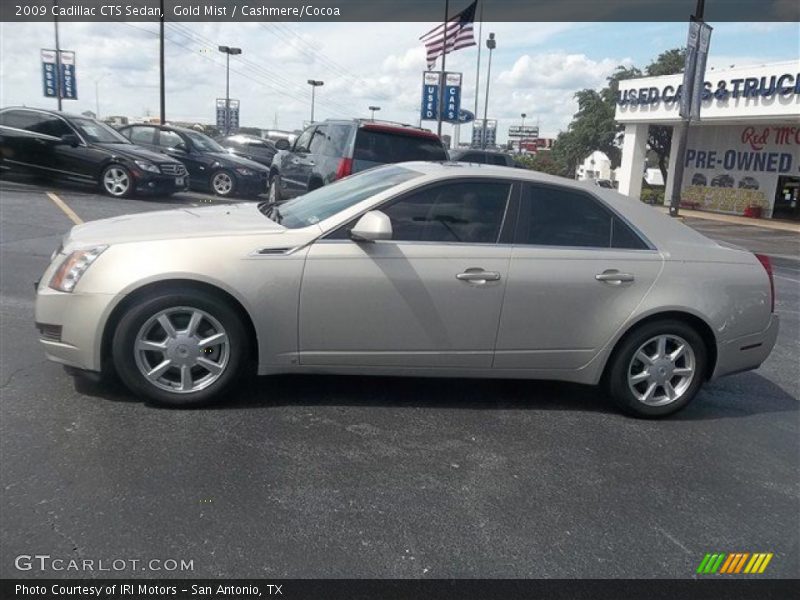 Gold Mist / Cashmere/Cocoa 2009 Cadillac CTS Sedan
