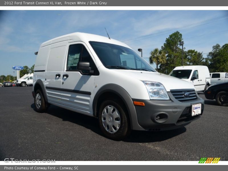 Frozen White / Dark Grey 2012 Ford Transit Connect XL Van