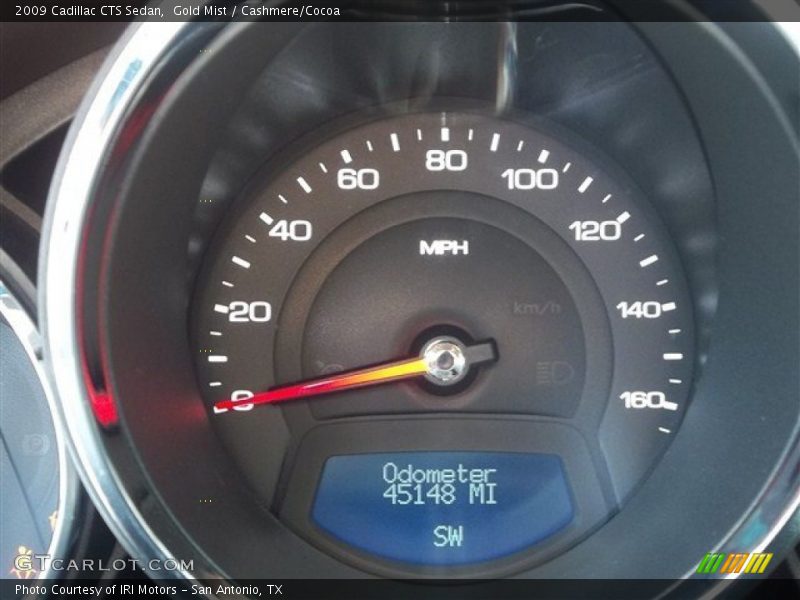 Gold Mist / Cashmere/Cocoa 2009 Cadillac CTS Sedan