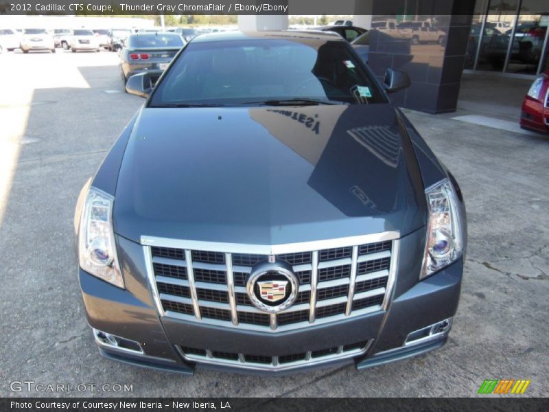 Thunder Gray ChromaFlair / Ebony/Ebony 2012 Cadillac CTS Coupe