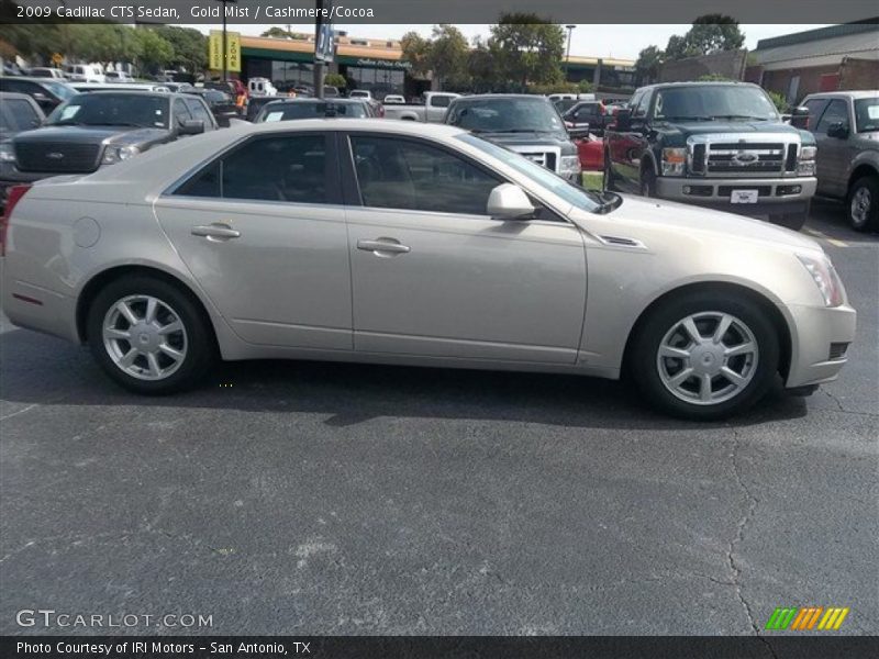 Gold Mist / Cashmere/Cocoa 2009 Cadillac CTS Sedan