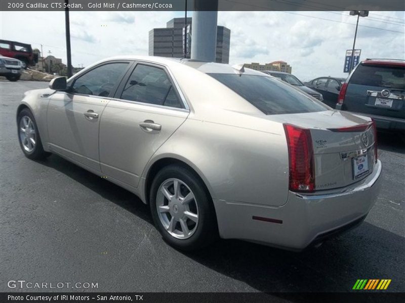 Gold Mist / Cashmere/Cocoa 2009 Cadillac CTS Sedan