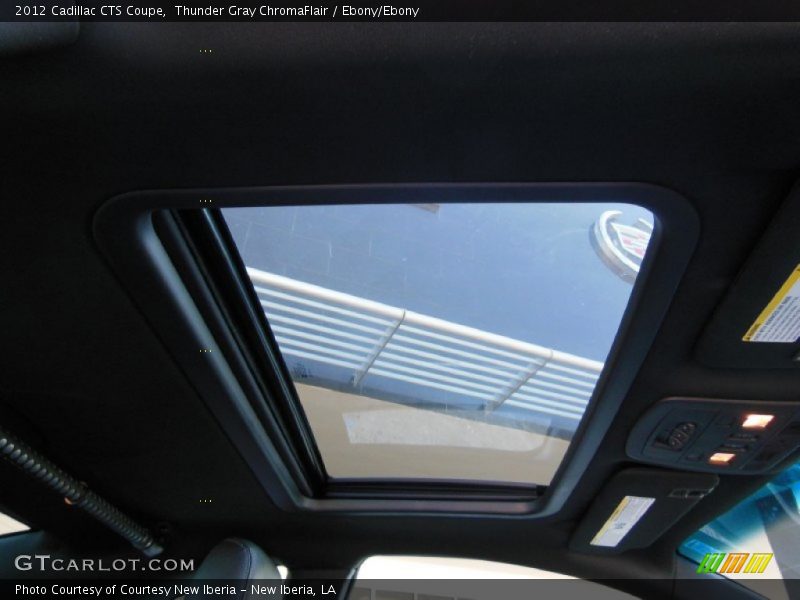 Thunder Gray ChromaFlair / Ebony/Ebony 2012 Cadillac CTS Coupe