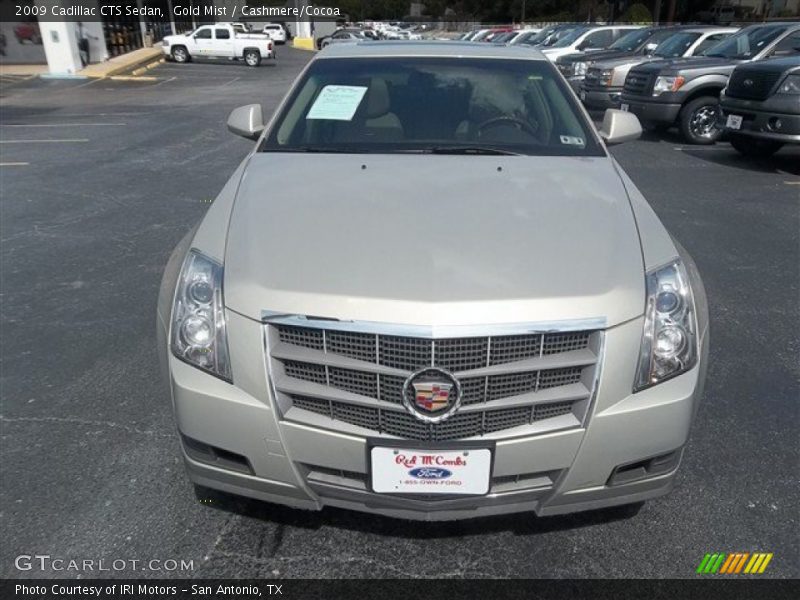Gold Mist / Cashmere/Cocoa 2009 Cadillac CTS Sedan