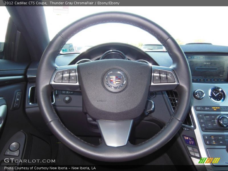 Thunder Gray ChromaFlair / Ebony/Ebony 2012 Cadillac CTS Coupe