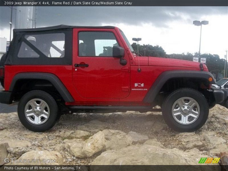 Flame Red / Dark Slate Gray/Medium Slate Gray 2009 Jeep Wrangler X 4x4