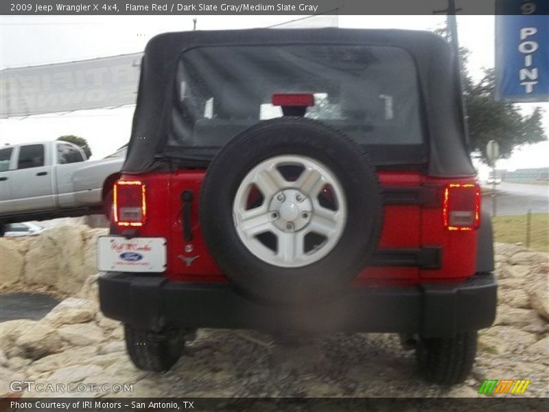 Flame Red / Dark Slate Gray/Medium Slate Gray 2009 Jeep Wrangler X 4x4