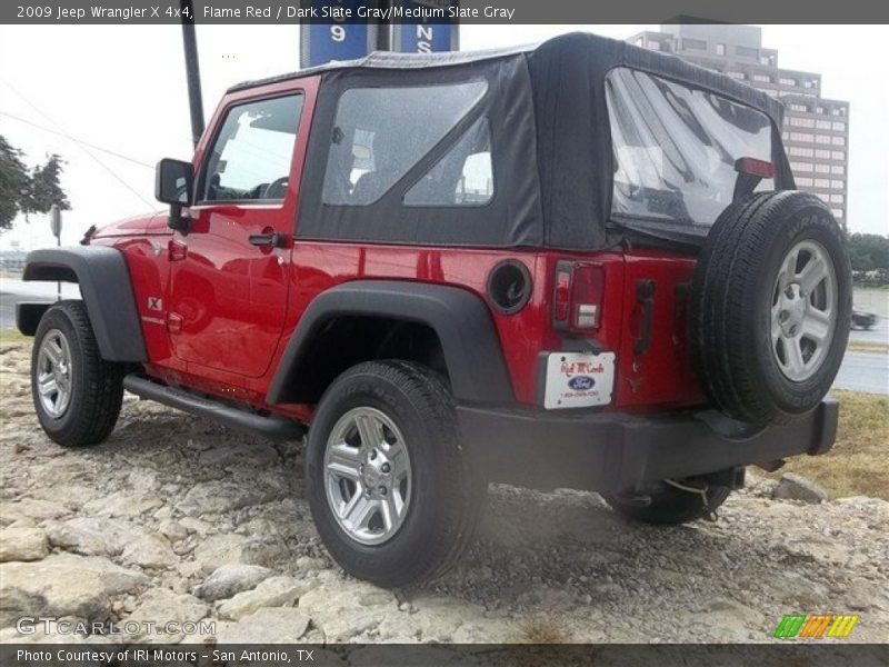 Flame Red / Dark Slate Gray/Medium Slate Gray 2009 Jeep Wrangler X 4x4