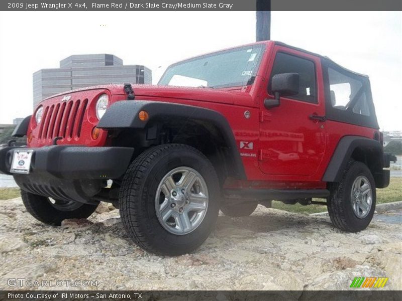 Flame Red / Dark Slate Gray/Medium Slate Gray 2009 Jeep Wrangler X 4x4