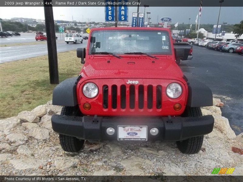 Flame Red / Dark Slate Gray/Medium Slate Gray 2009 Jeep Wrangler X 4x4