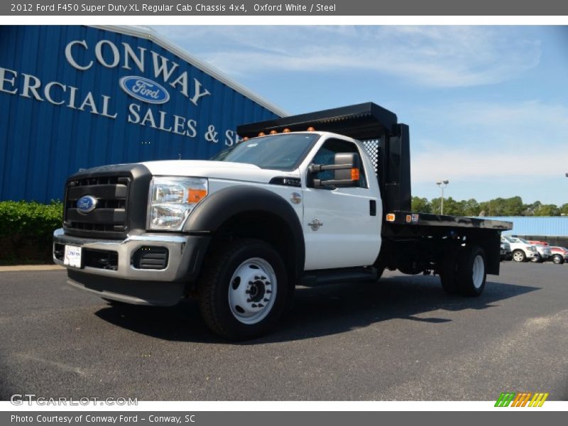 Oxford White / Steel 2012 Ford F450 Super Duty XL Regular Cab Chassis 4x4