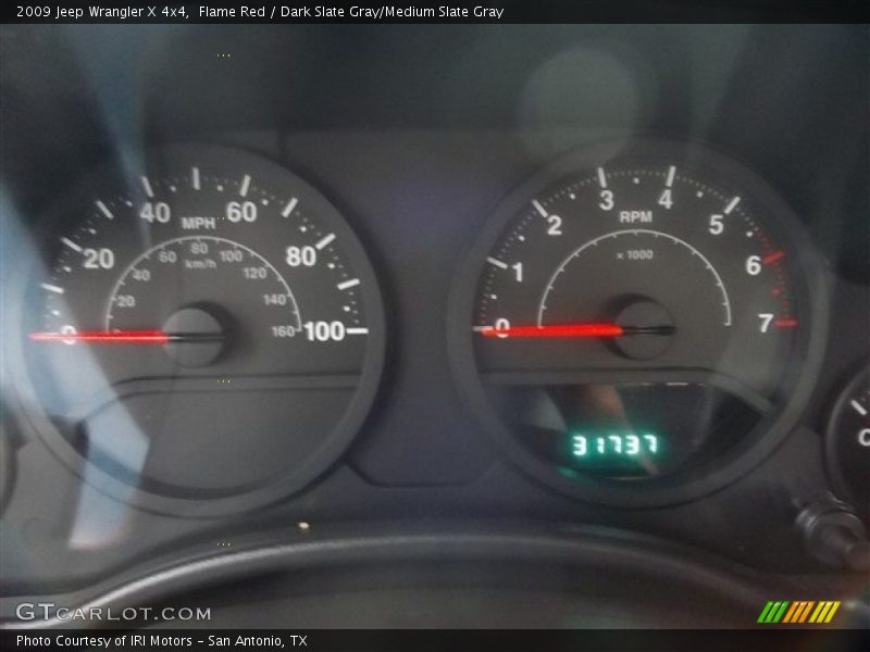 Flame Red / Dark Slate Gray/Medium Slate Gray 2009 Jeep Wrangler X 4x4