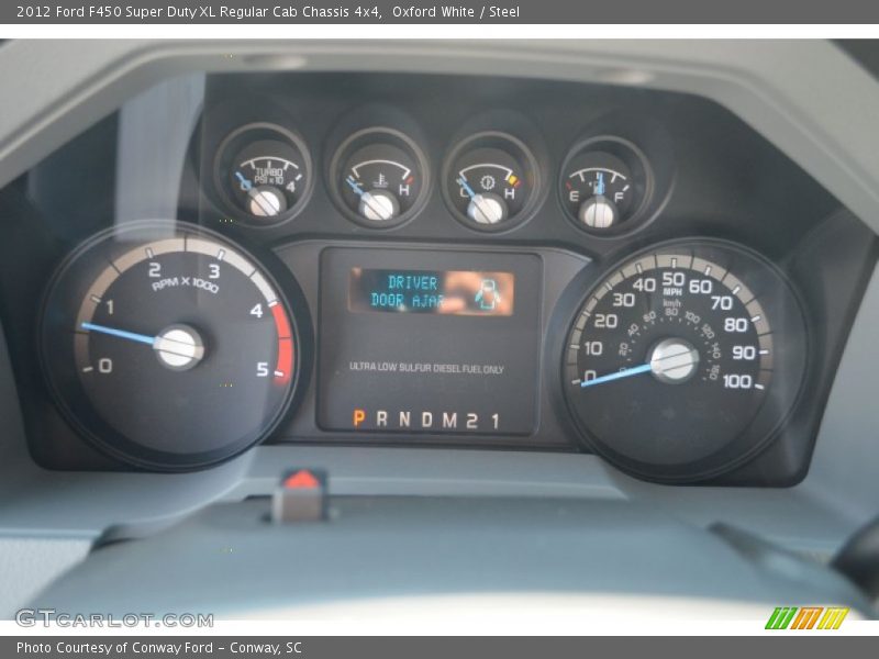 Oxford White / Steel 2012 Ford F450 Super Duty XL Regular Cab Chassis 4x4