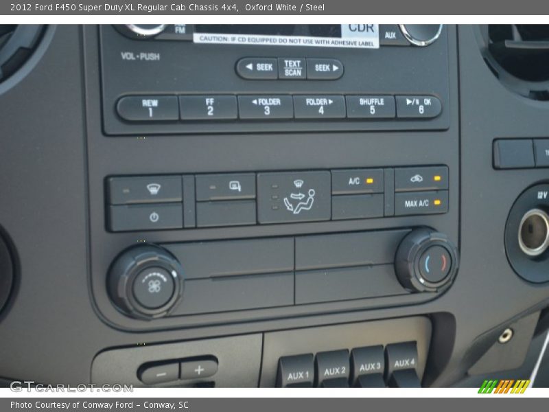 Oxford White / Steel 2012 Ford F450 Super Duty XL Regular Cab Chassis 4x4