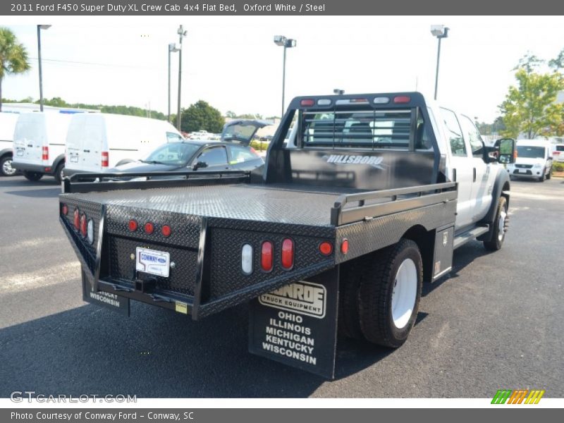 Oxford White / Steel 2011 Ford F450 Super Duty XL Crew Cab 4x4 Flat Bed
