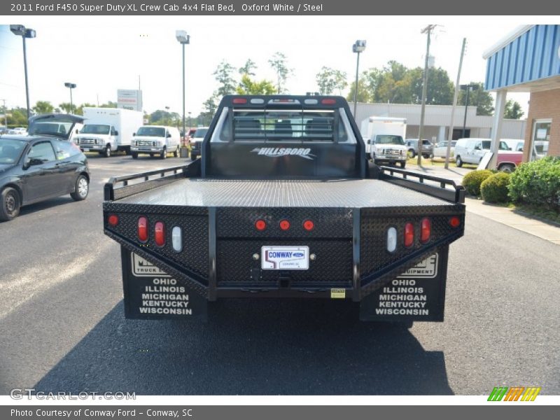 Oxford White / Steel 2011 Ford F450 Super Duty XL Crew Cab 4x4 Flat Bed