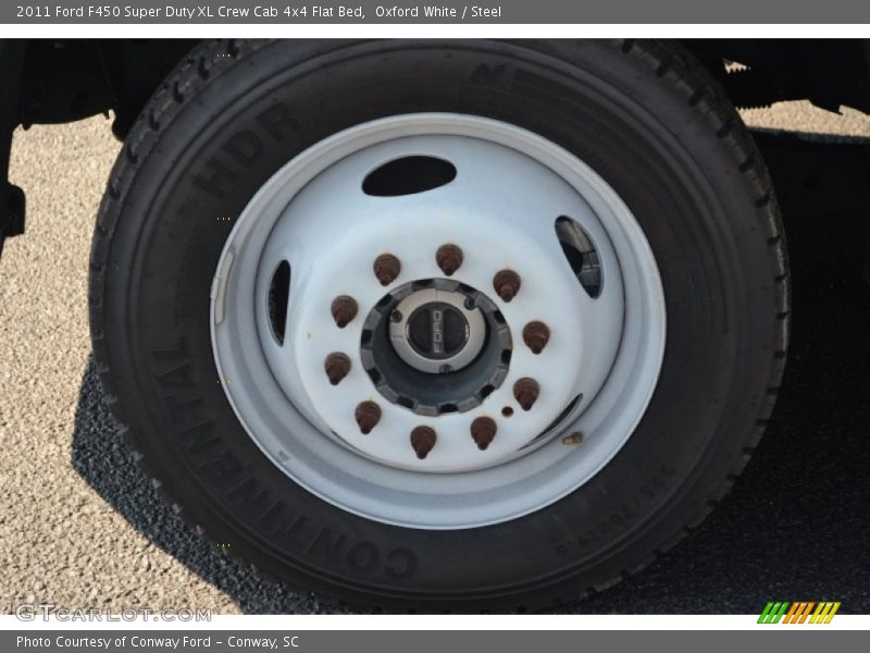 Oxford White / Steel 2011 Ford F450 Super Duty XL Crew Cab 4x4 Flat Bed