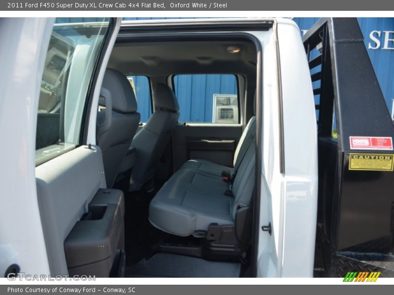 Oxford White / Steel 2011 Ford F450 Super Duty XL Crew Cab 4x4 Flat Bed