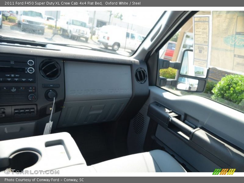 Oxford White / Steel 2011 Ford F450 Super Duty XL Crew Cab 4x4 Flat Bed