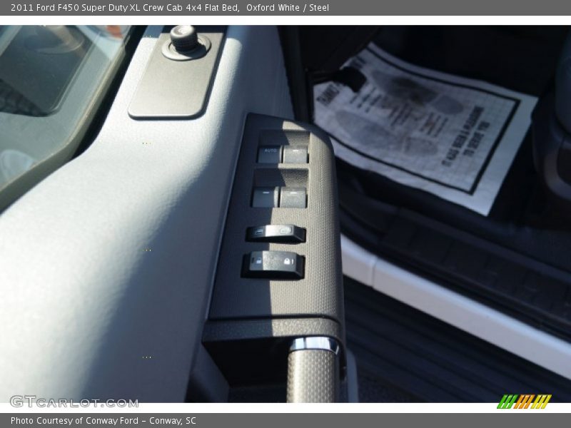 Oxford White / Steel 2011 Ford F450 Super Duty XL Crew Cab 4x4 Flat Bed