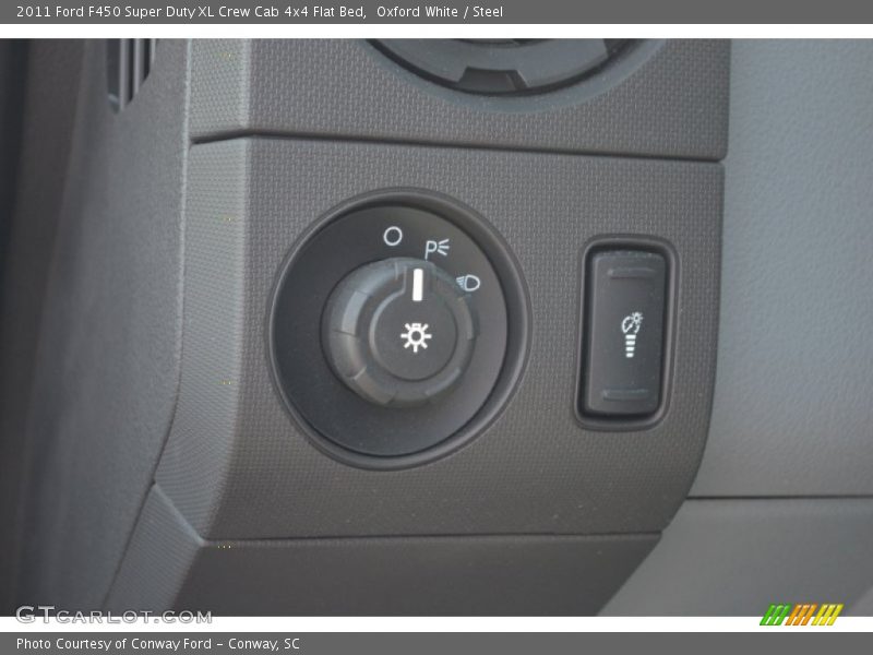 Oxford White / Steel 2011 Ford F450 Super Duty XL Crew Cab 4x4 Flat Bed