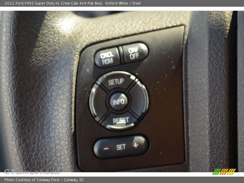 Oxford White / Steel 2011 Ford F450 Super Duty XL Crew Cab 4x4 Flat Bed