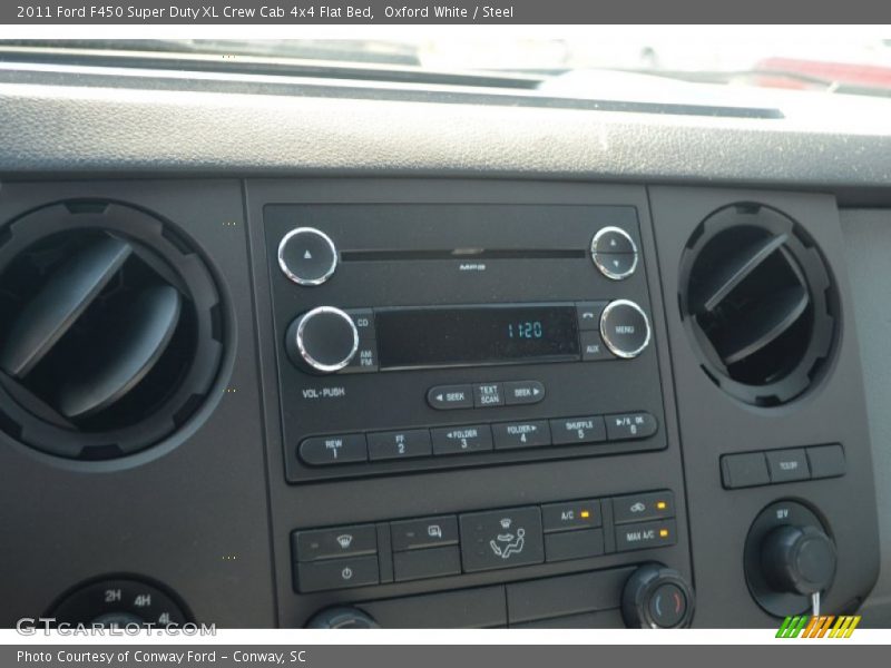 Oxford White / Steel 2011 Ford F450 Super Duty XL Crew Cab 4x4 Flat Bed