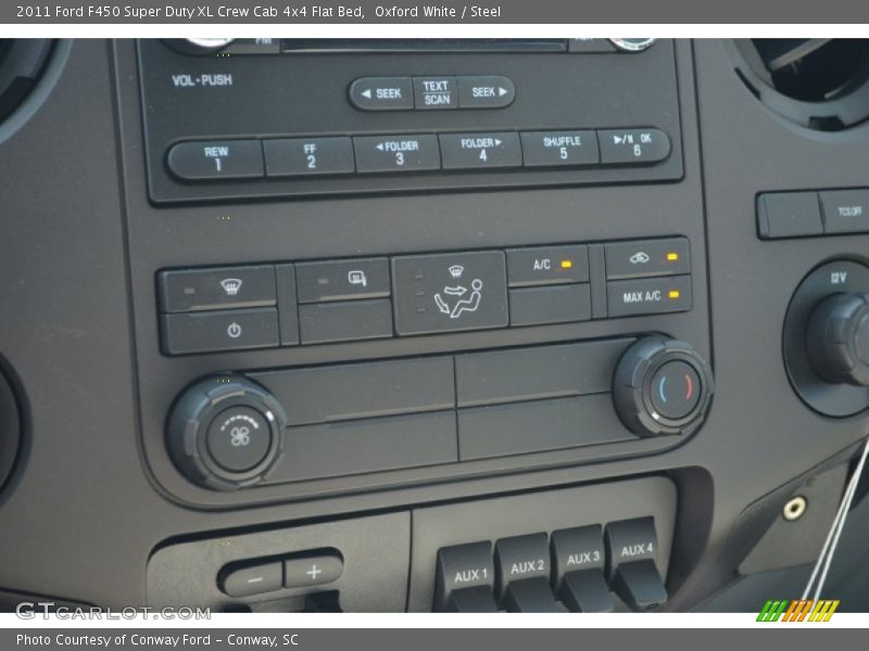 Oxford White / Steel 2011 Ford F450 Super Duty XL Crew Cab 4x4 Flat Bed