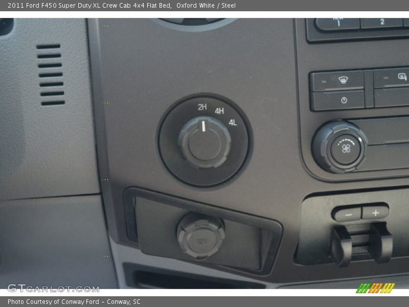 Oxford White / Steel 2011 Ford F450 Super Duty XL Crew Cab 4x4 Flat Bed