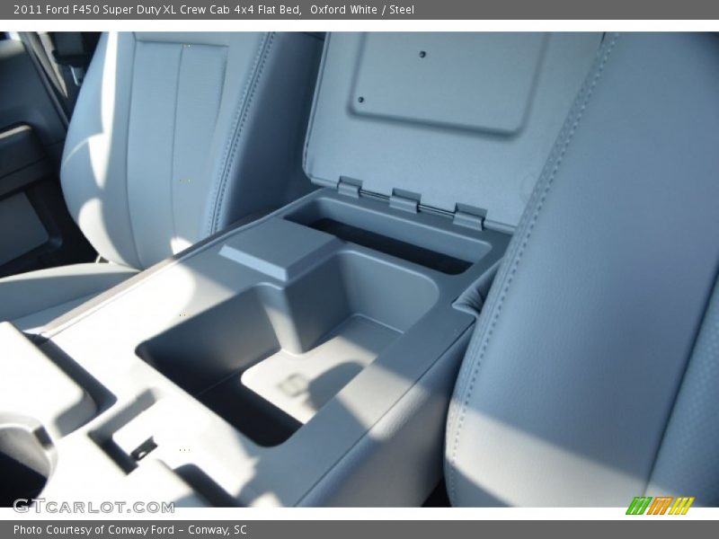 Oxford White / Steel 2011 Ford F450 Super Duty XL Crew Cab 4x4 Flat Bed