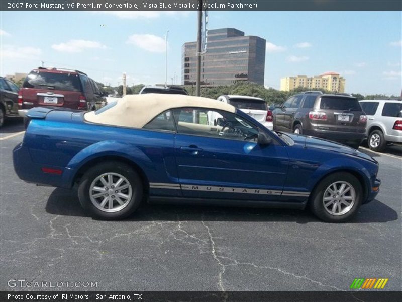 Vista Blue Metallic / Medium Parchment 2007 Ford Mustang V6 Premium Convertible