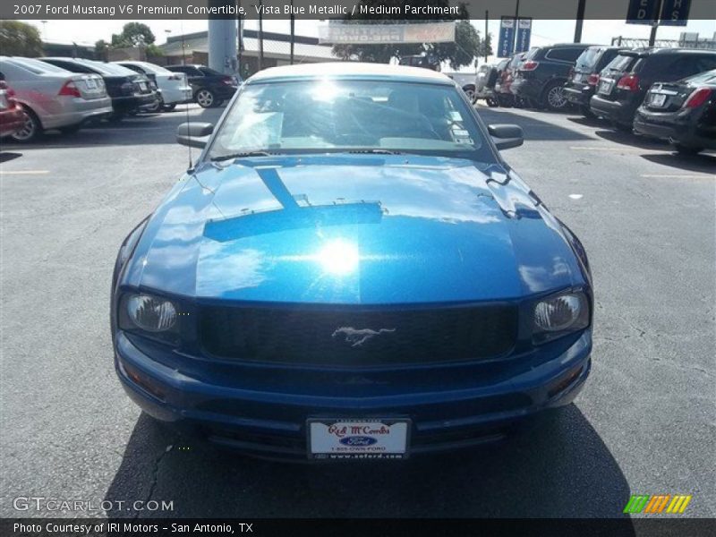 Vista Blue Metallic / Medium Parchment 2007 Ford Mustang V6 Premium Convertible