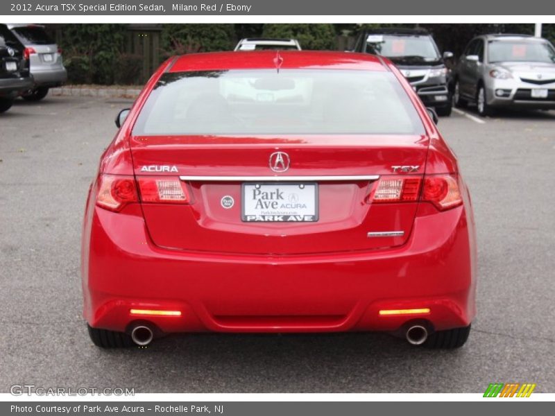 Milano Red / Ebony 2012 Acura TSX Special Edition Sedan